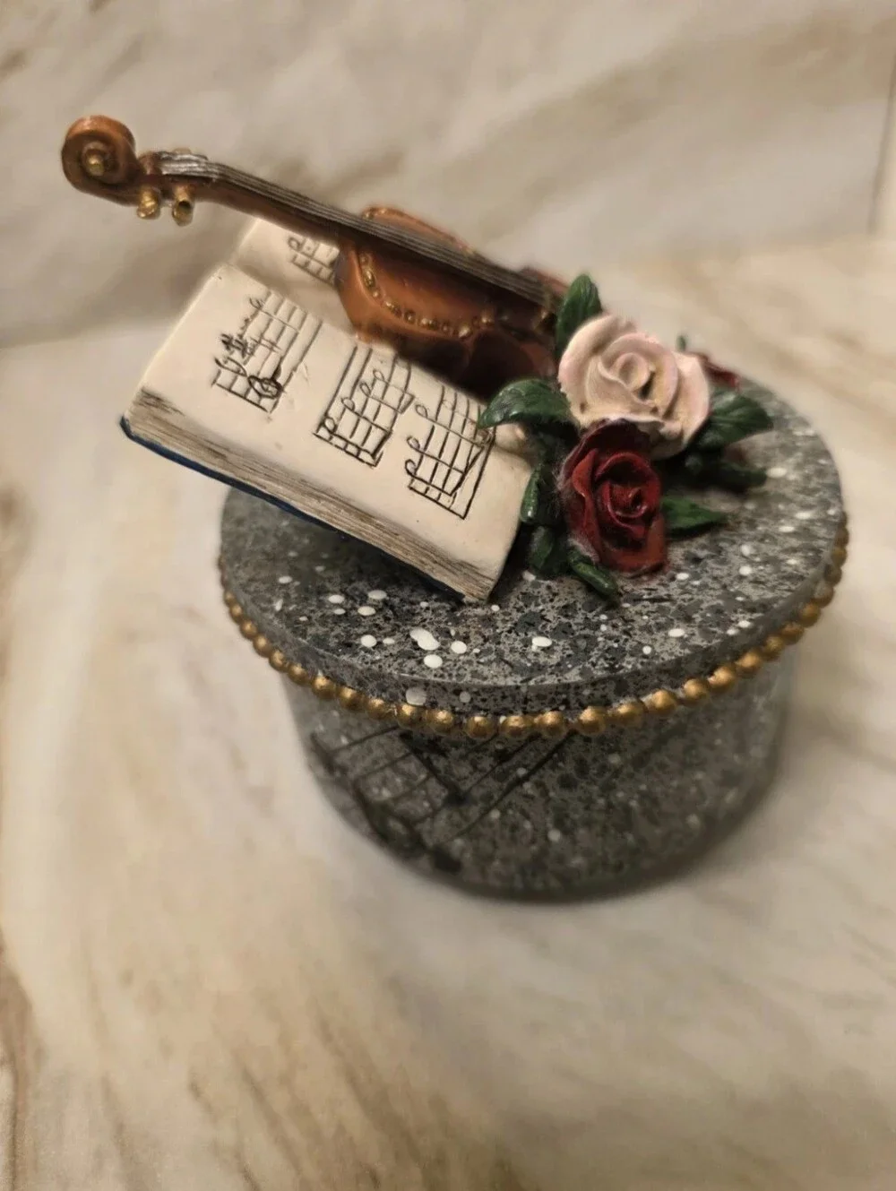Decorative Violin Music Box Collectible